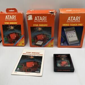 Star Raiders (Atari 2600) w/Video Touchpad, Complete in Box CIB NTSC